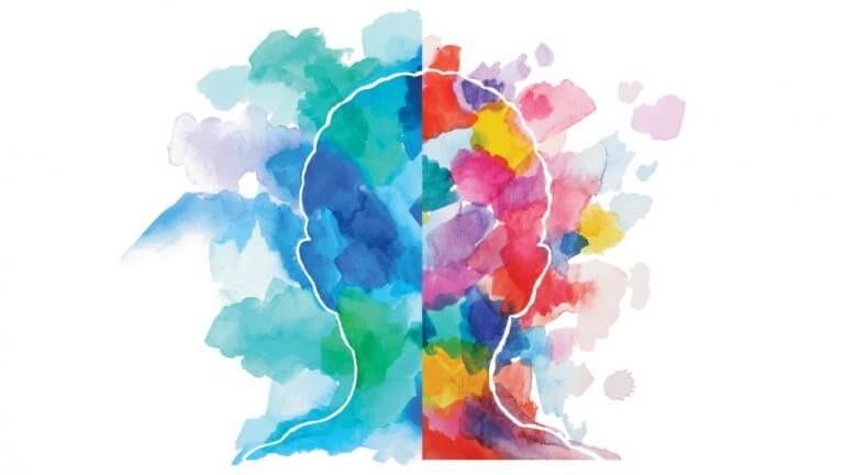 Sagoma di persona con colori