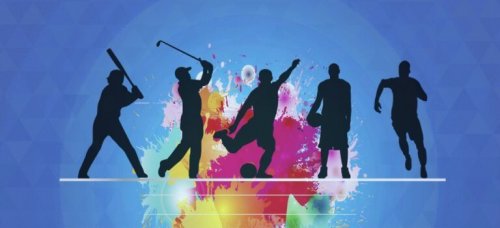 Sagome che praticano sport