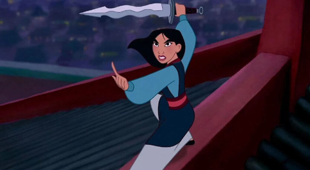Mulan che combatte