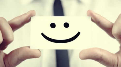 Biglietto con uno smile