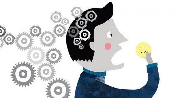 Uomo che mangia smile