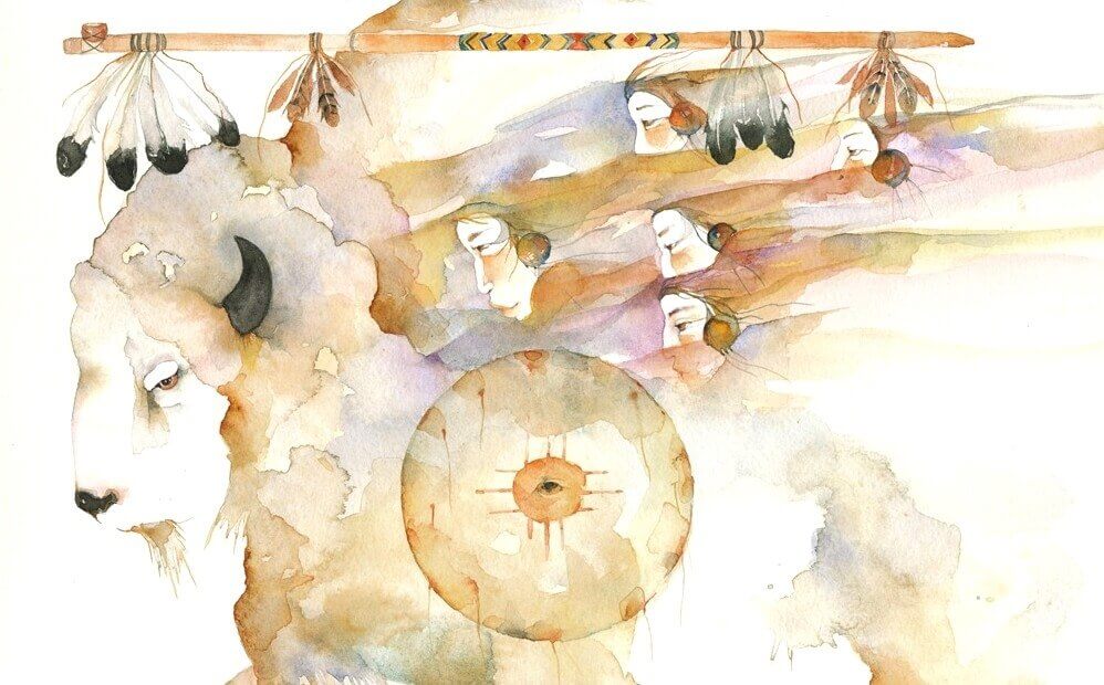 La donna del bisonte bianco