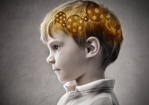 Ingranaggi nella testa di un bambino