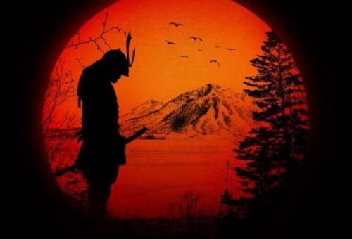 Sagoma di un samurai