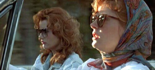 Thelma e Louise in macchina