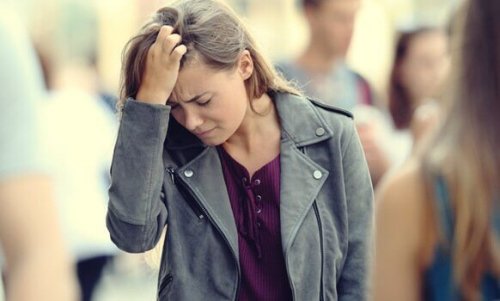 Donna con disturbi d'ansia