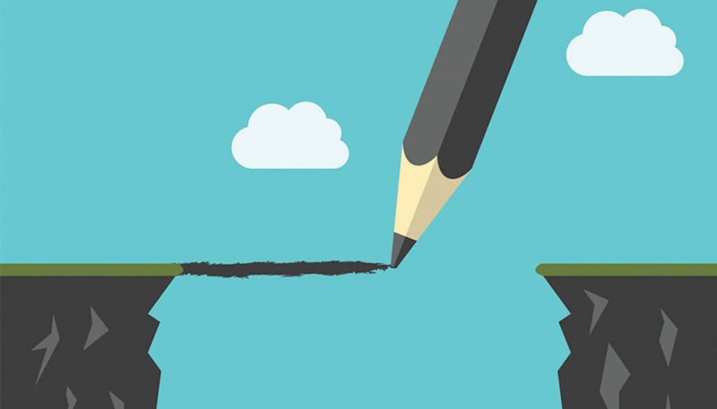 Matita che disegna il cammino