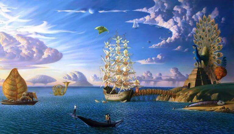 Immagine di barche e mare apparse in sogno