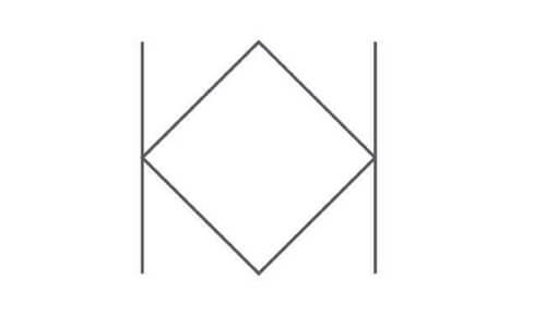 Rombo fra due colonne