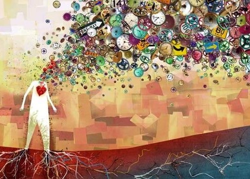 Cervello creativo produce idee