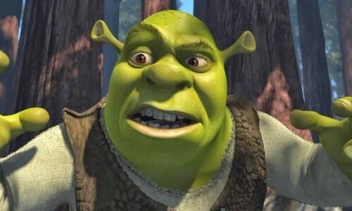 Shrek arrabbiato.