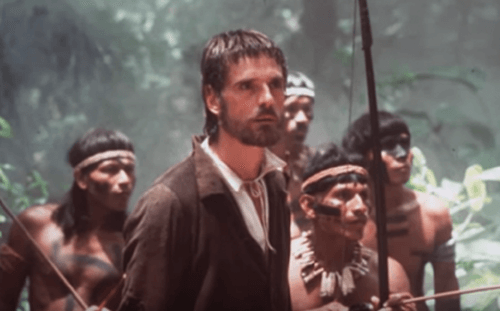 Jeremy Irons nel film Mission