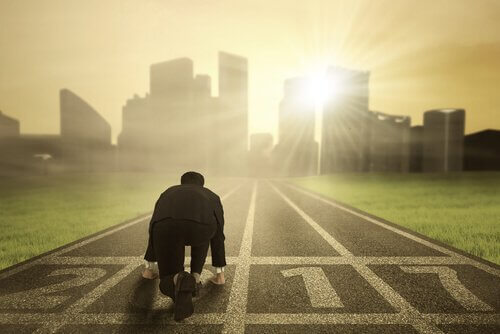 Uomo sviluppa resilienza