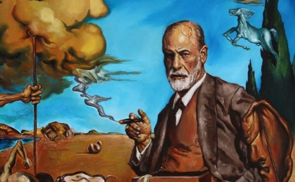 Dipinto di Sigmund Freud