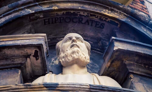 Busto di Ippocrate e storia della psicoterapia