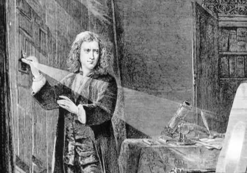 Disegno di Newton da giovane