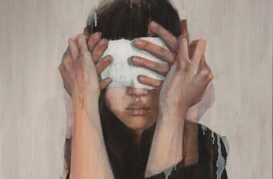 Persona che viene bendata e frasi di Daniel Kahneman