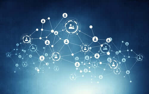 Rete di connessione tra persone