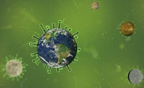 Terra a forma di Coronavirus
