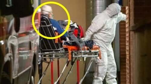 Uomo anziano portato in ospedale perché contagiato dal coronavirus