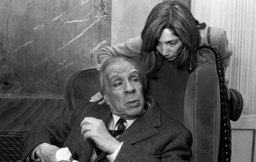 Jorge Luis Borges con sua moglie