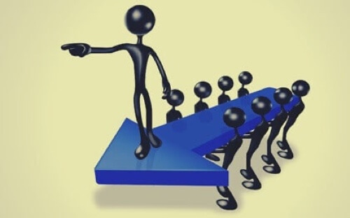 Illustrazione di un leader autocratico.