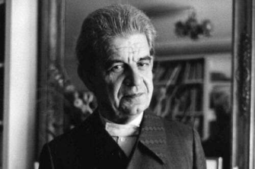 Foto in bianco e nero di Lacan.