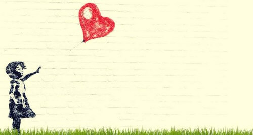 Genitori che abbandonano i figli e murale di Banksy.