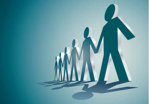 Sagome che formano la comunità di Walden due.