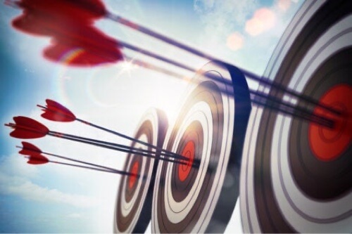 Bersaglio con frecce.