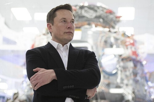 Foto di Elon Musk.