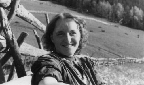 Foto di Elisabeth Kübler-Ross da giovane.