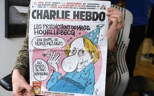 Prima pagina della rivista francese Charlie Hebdo.