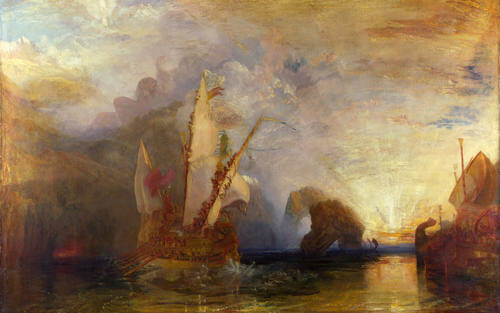 Quadro del mare di Turner.