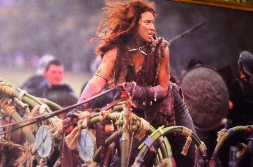 Boudicca che lotta.