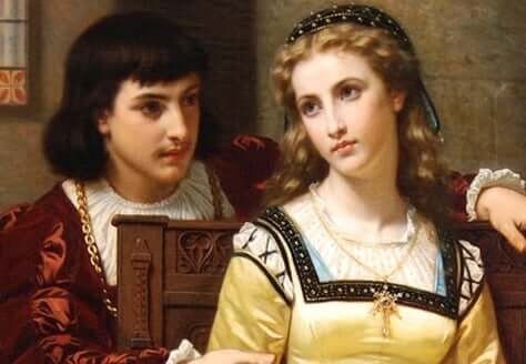 Dipinto di Romeo e Giulietta.
