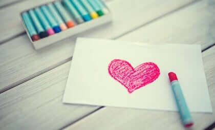 Disegno di un cuore e integrità personale.