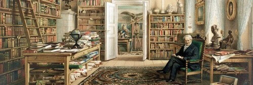 Verne in biblioteca.