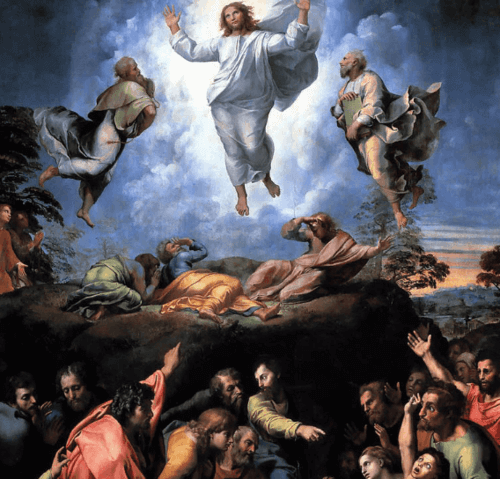 La Trasfigurazione, opera incompiuta di Raffaello Sanzio.