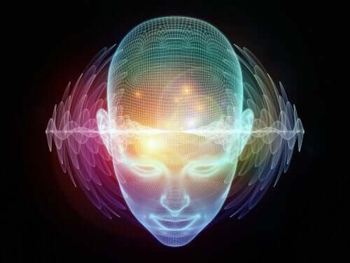 Immagine computerizzata della testa di una persona.