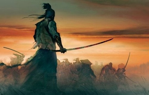 Dipinto di un samurai.