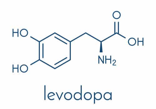 Formula chimica levodopa.