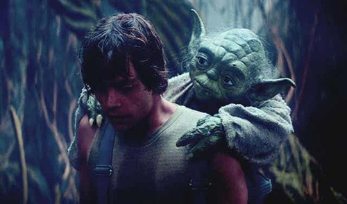 Yoda e Luke