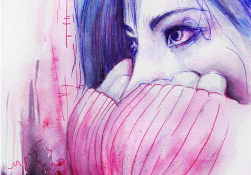 Lutto perinatale e donna triste.