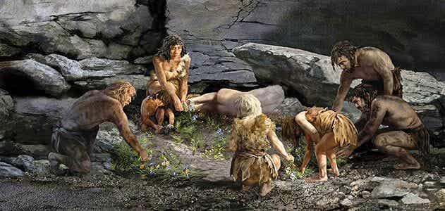 Gruppo di Neanderthal.